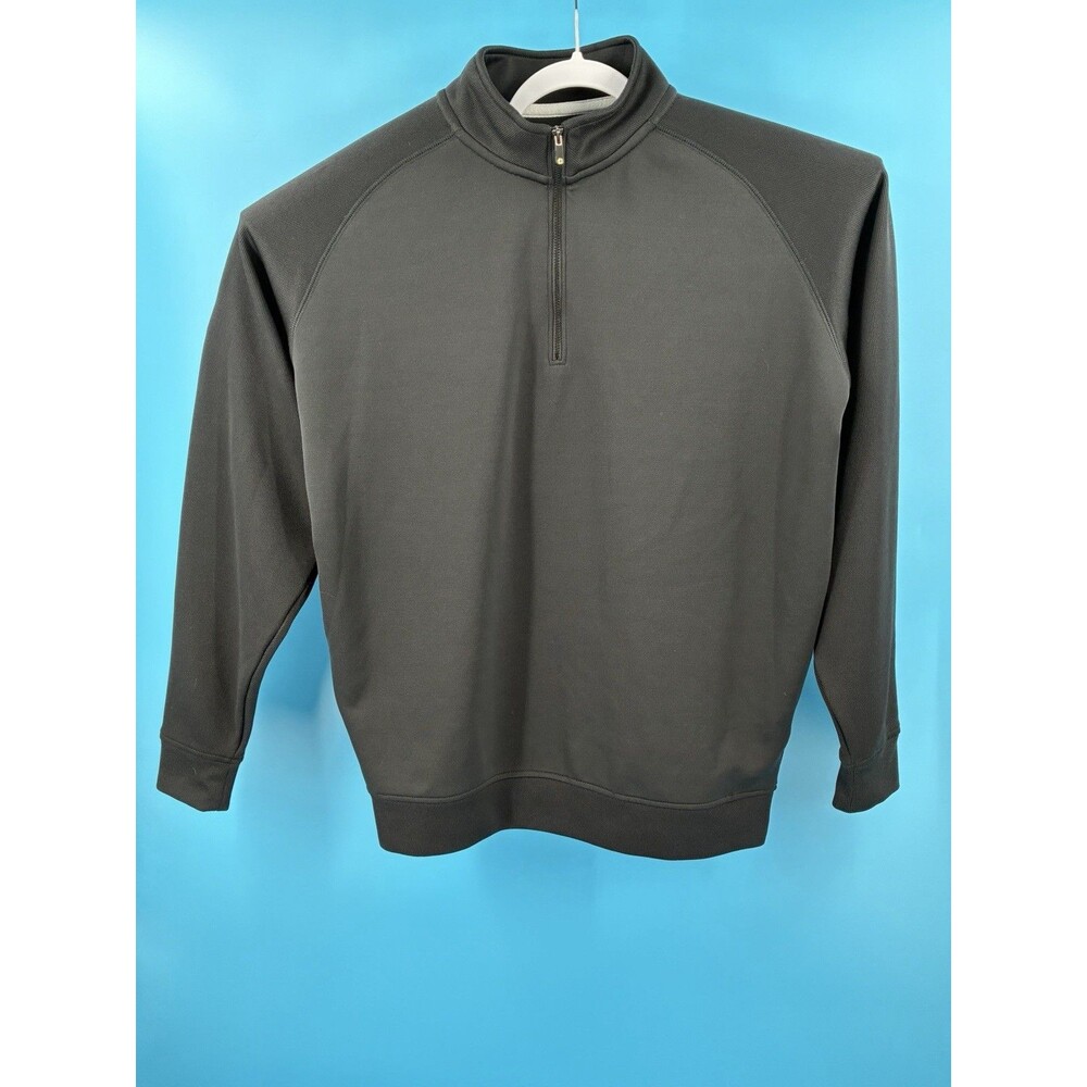 FootJoy FJ Black 1/4 Zip Golf Pullover RBC Embroidered Logo Men’s XL